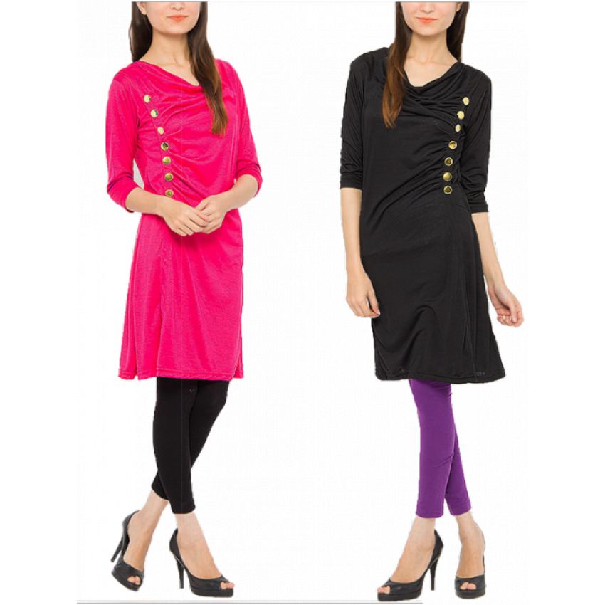 Pack Of 2 Linen Tops For Women